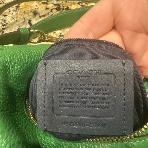 Green Coach purse - Picture 2 of 7